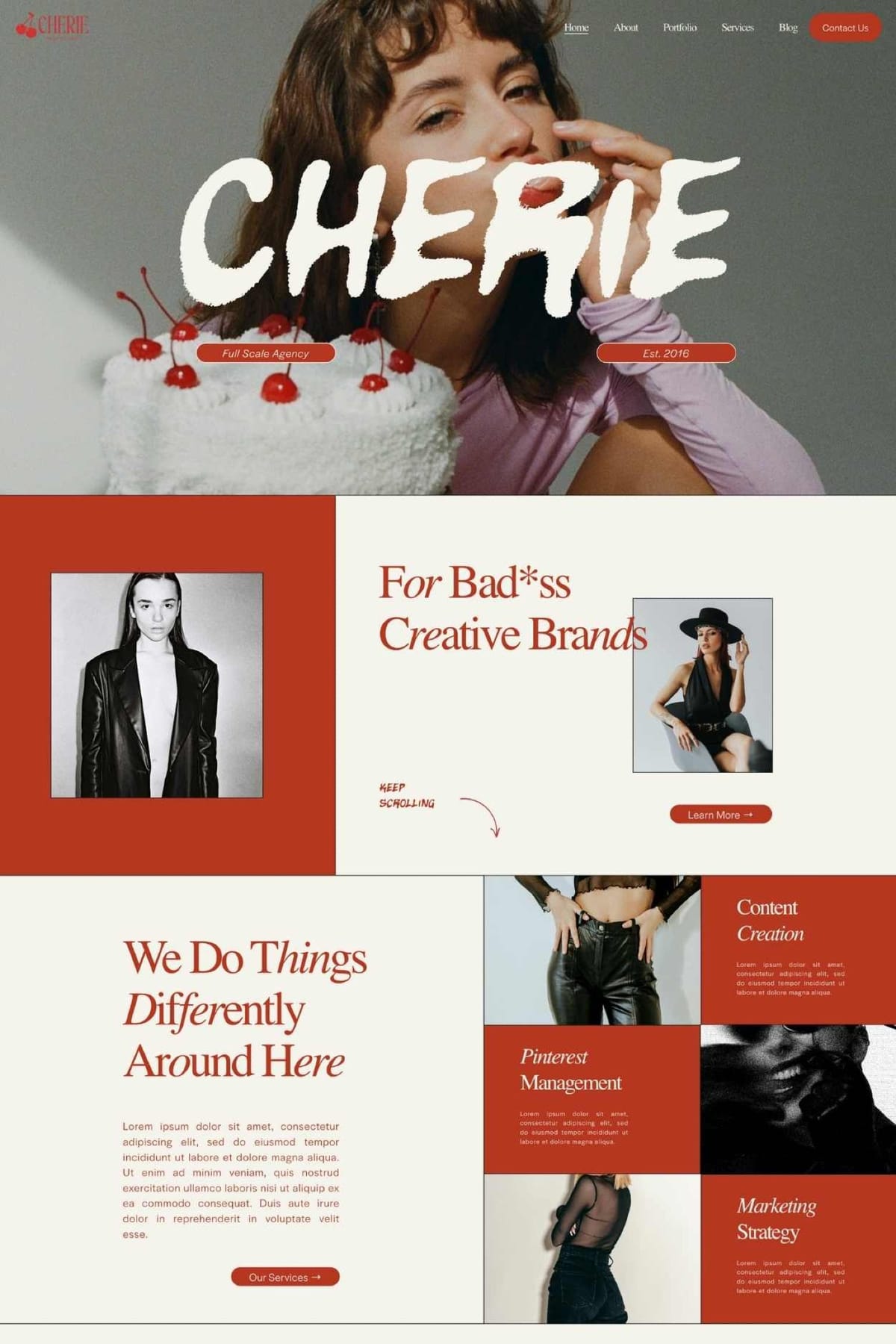 Cherie - Squarespace Template