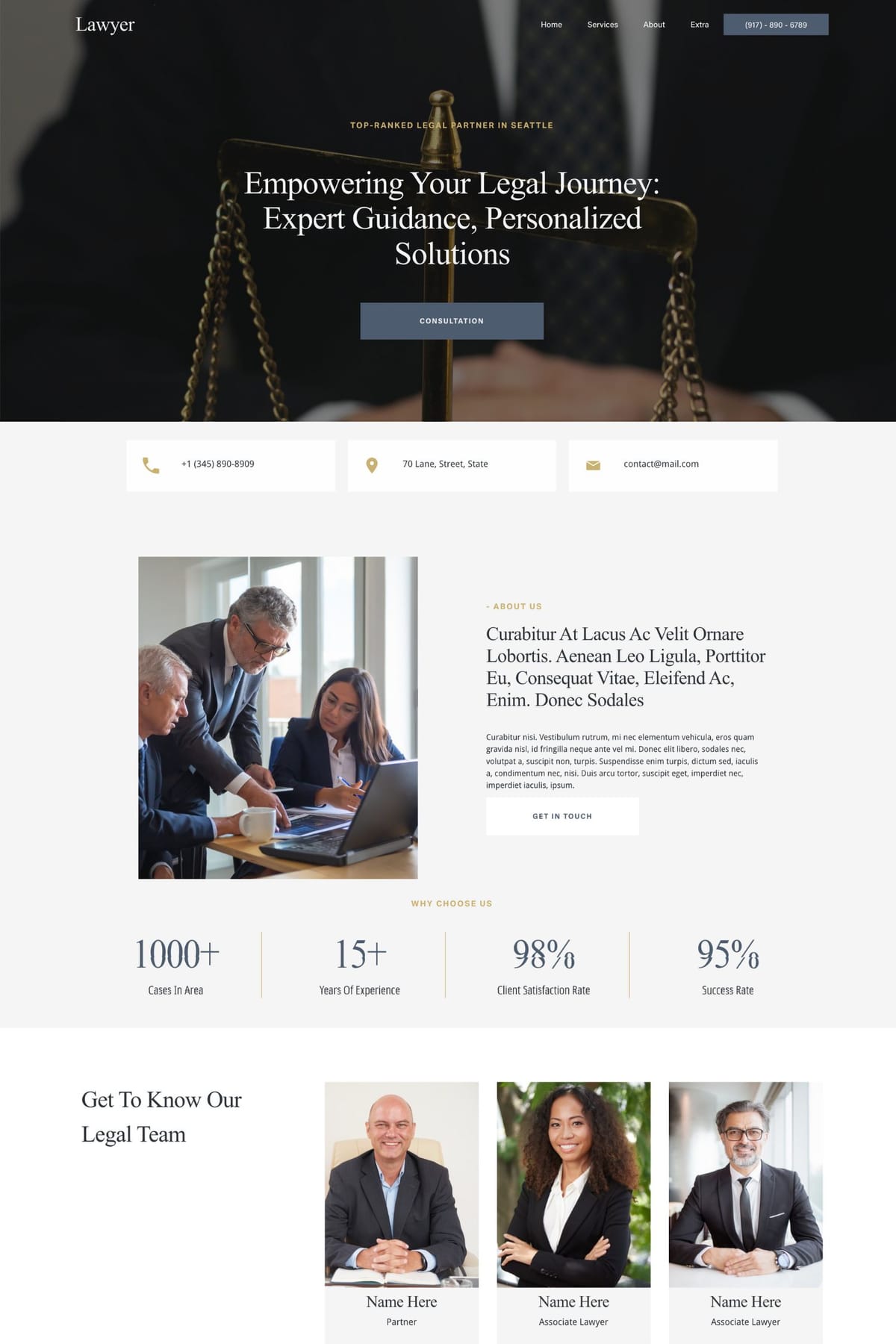 Lawyer - Squarespace 7.1 Template