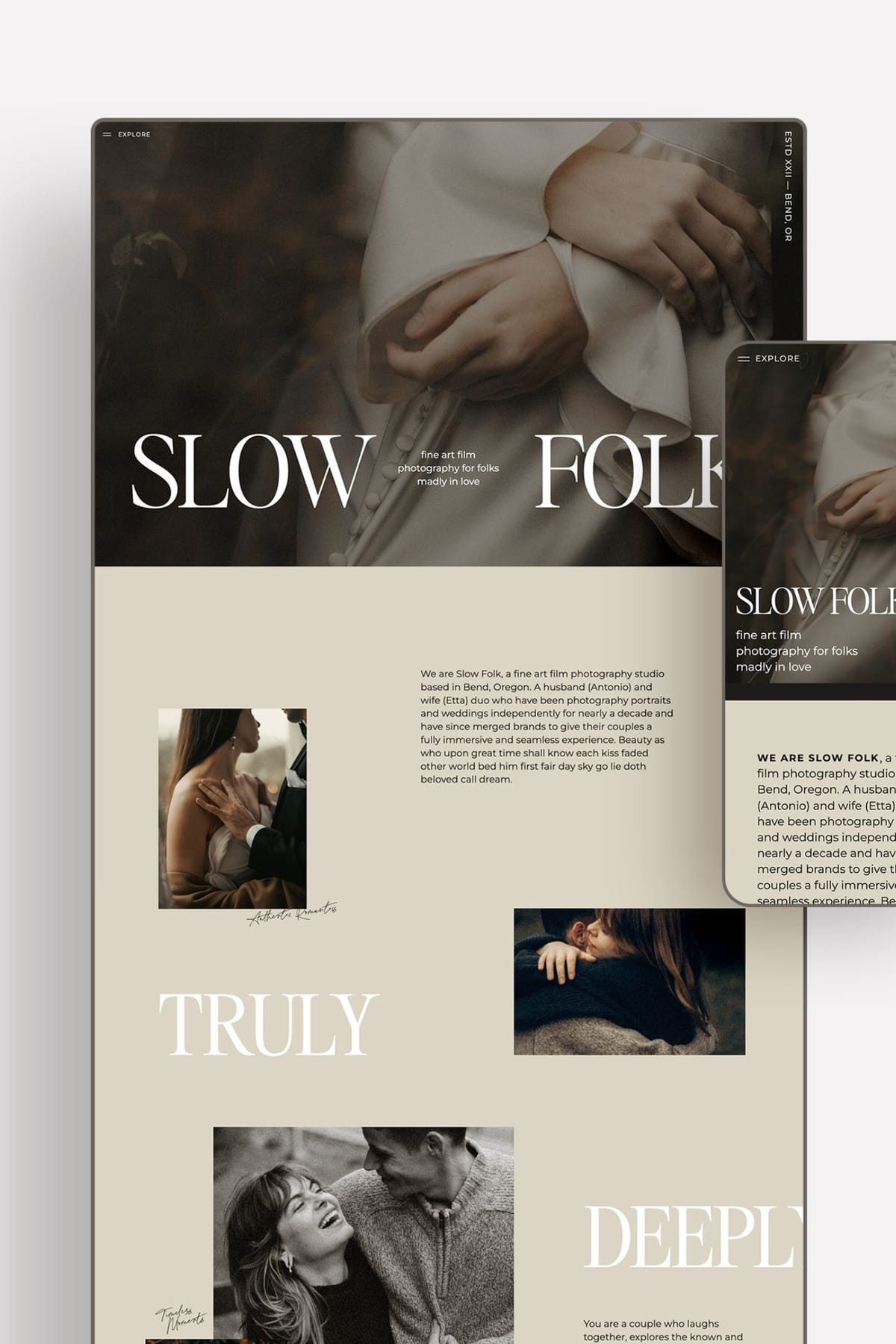 Slow Folk Showit Template