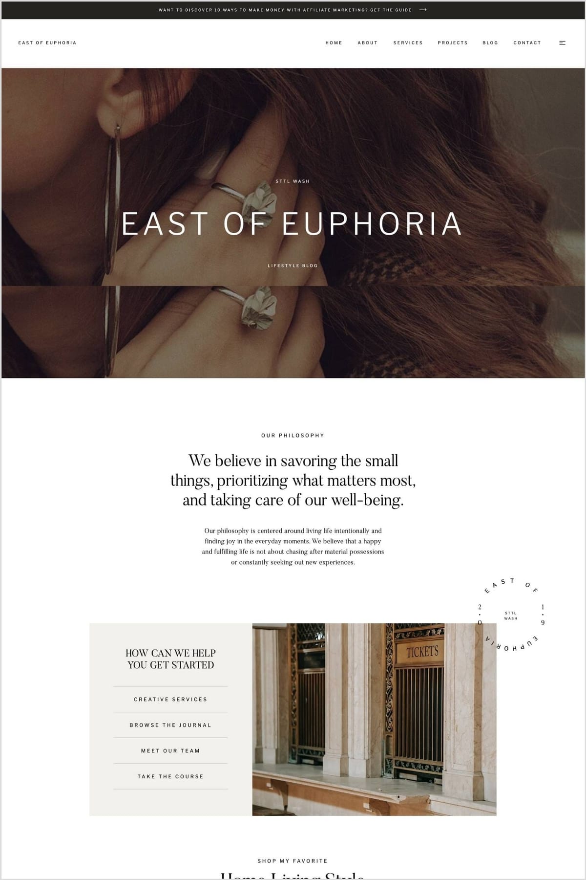 Euphoria Showit Template