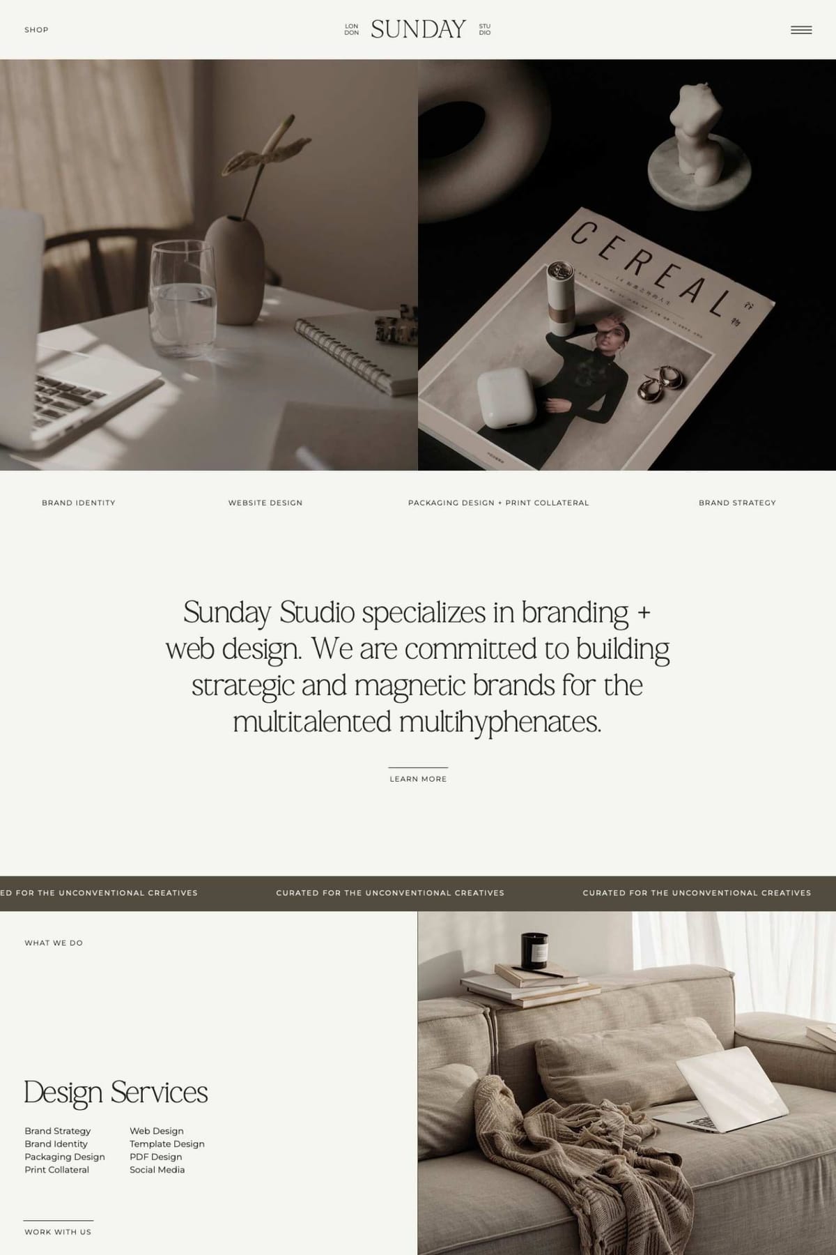 Sunday Showit Template