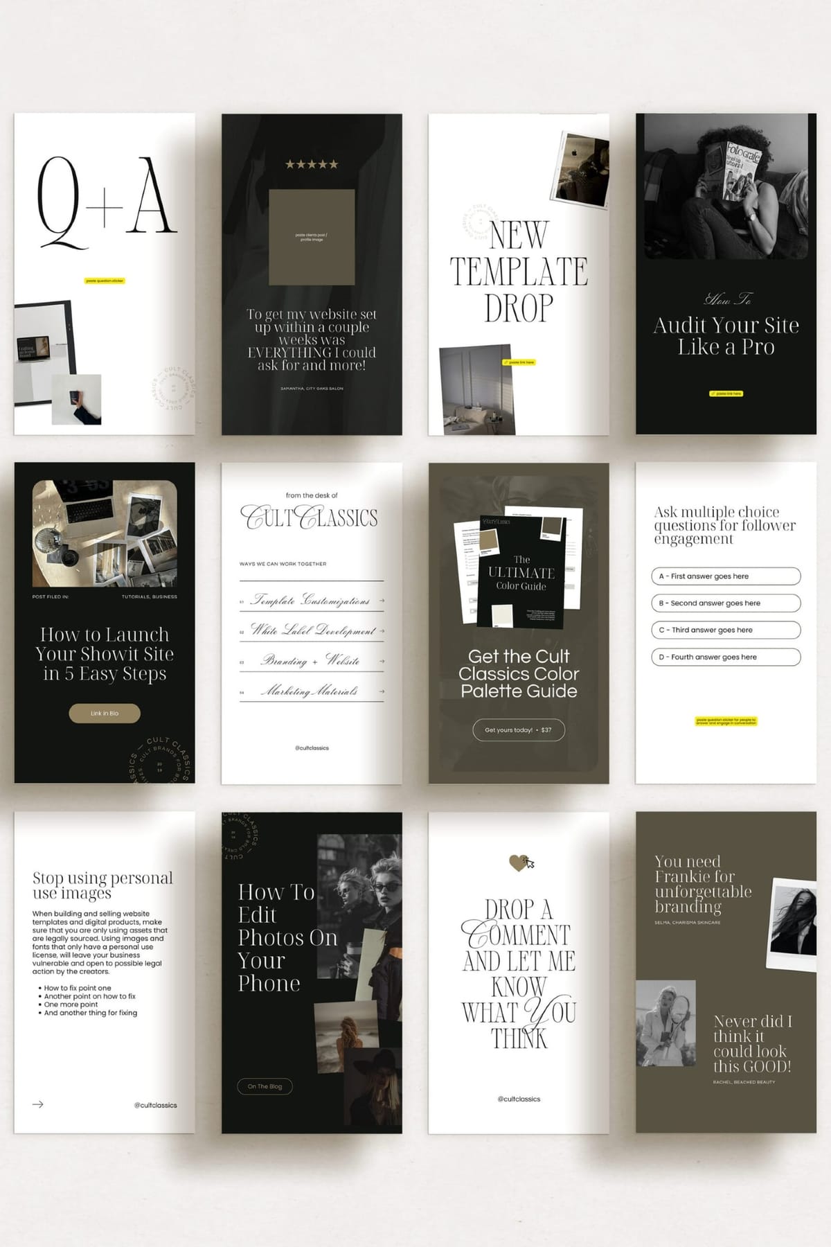 Cult Classics Luxe Social Canva Templates