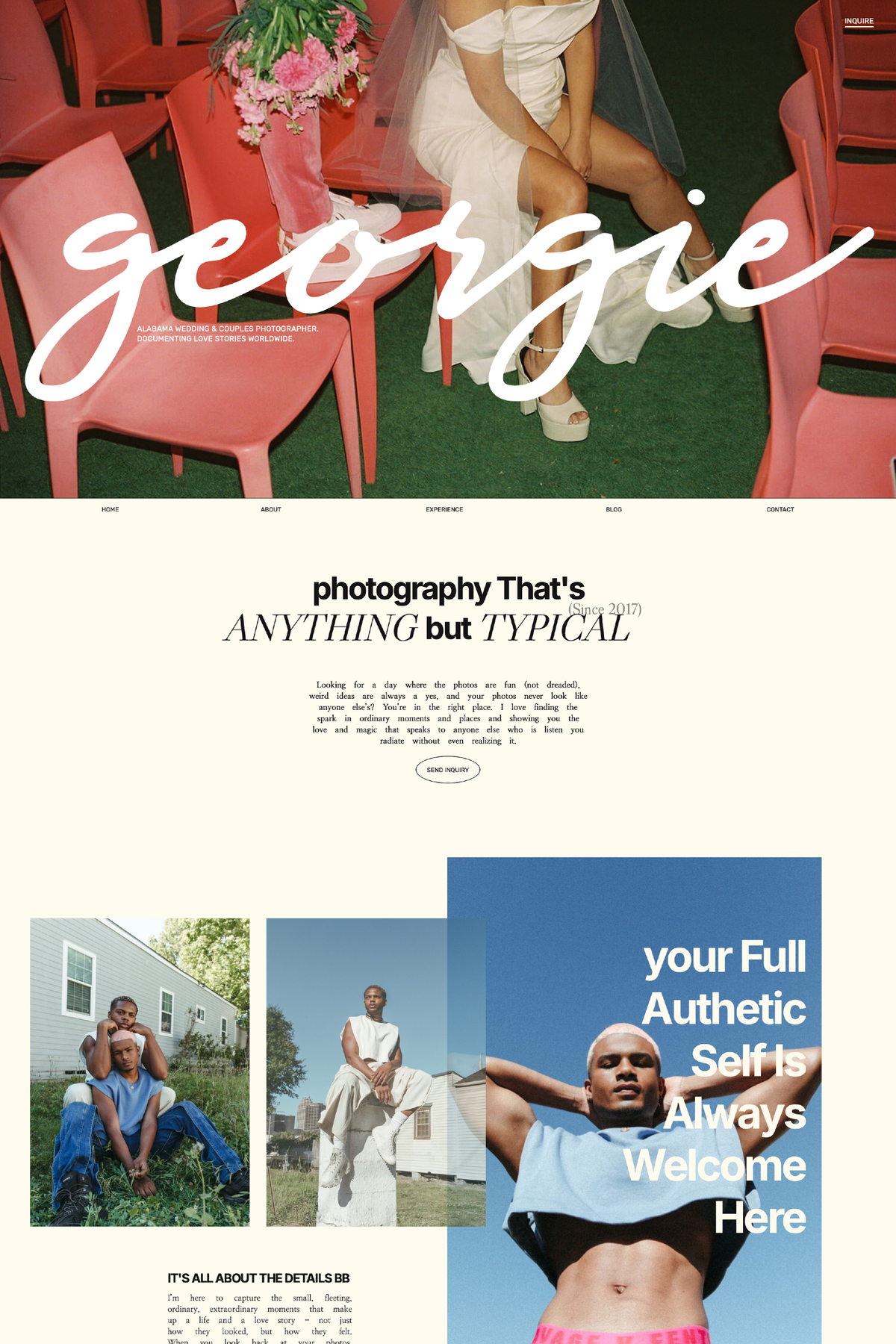 Georgie - Showit Website Template