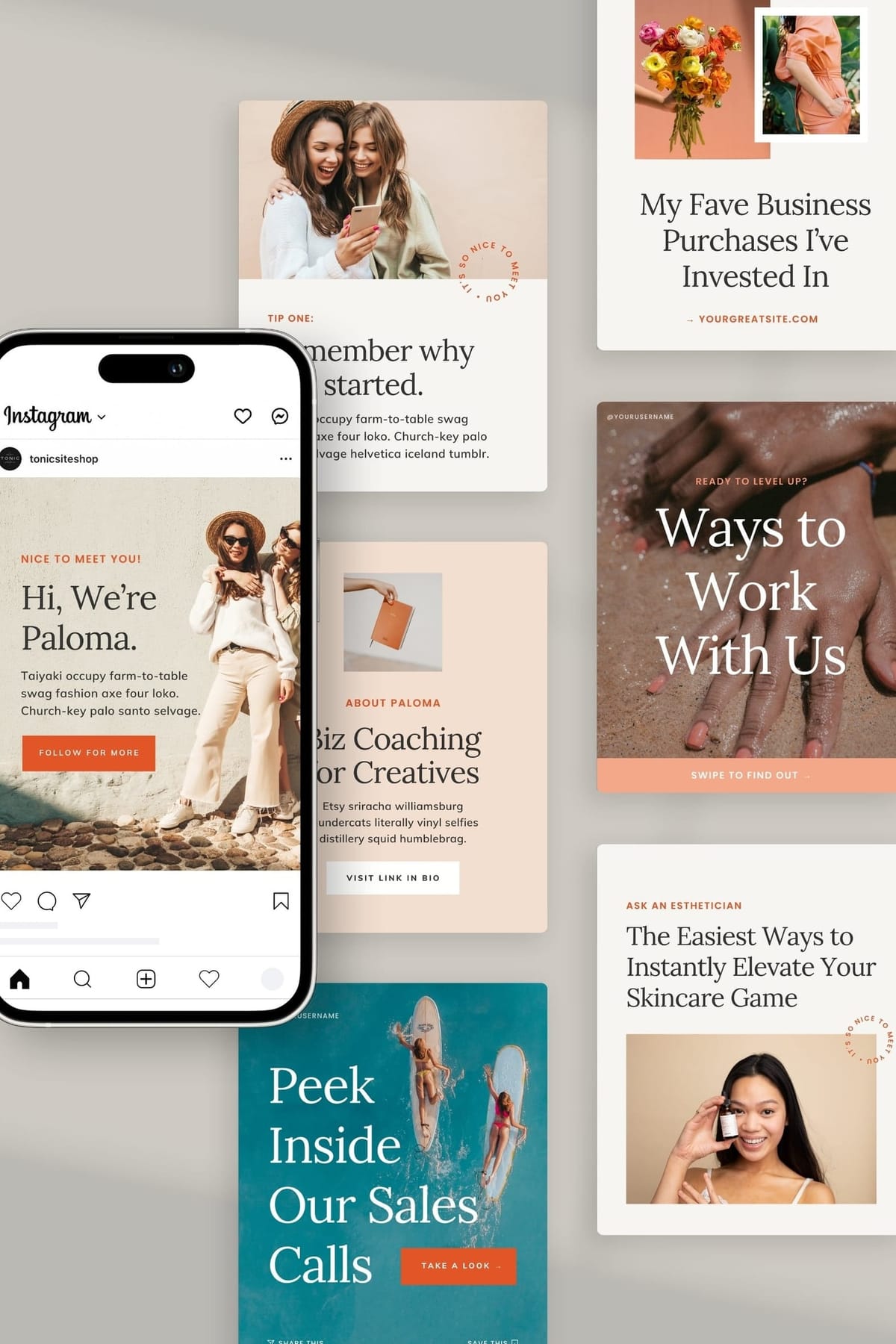 Paloma Social Media Canva Templates