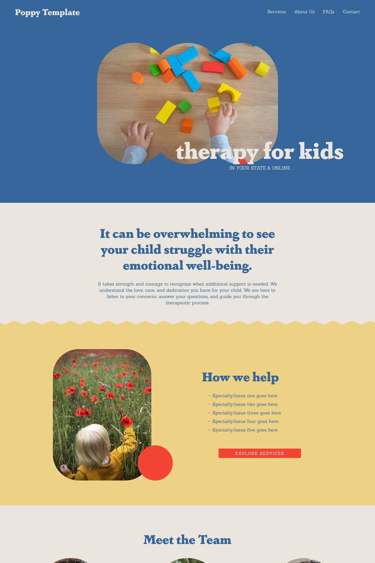 The Poppy Squarespace Template