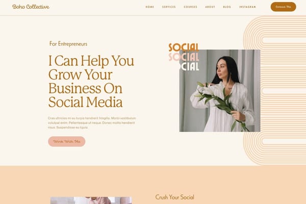 Boho Collective - Squarespace 7.1 Template