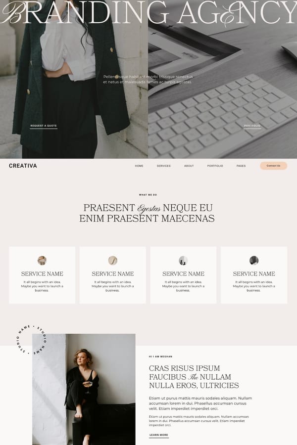 Agency - Squarespace Website Template