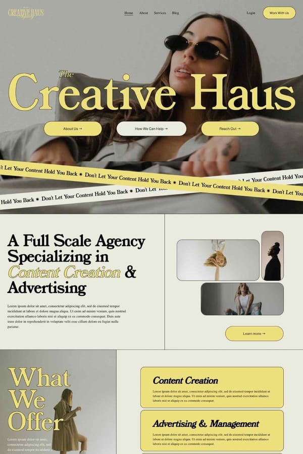 Creative Haus - Squarespace Template