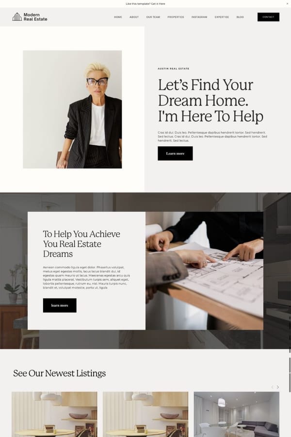 Real Estate - Squarespace Template