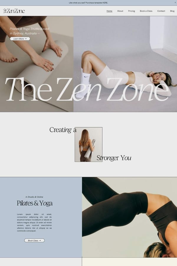 Zen Zone - Squarespace Template